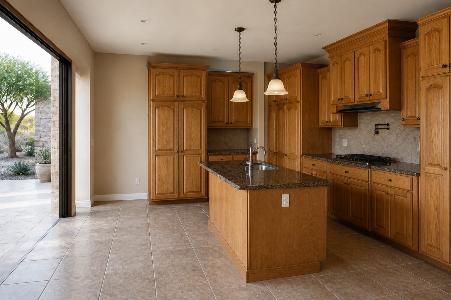AI-generated fictional kitchen before renovation